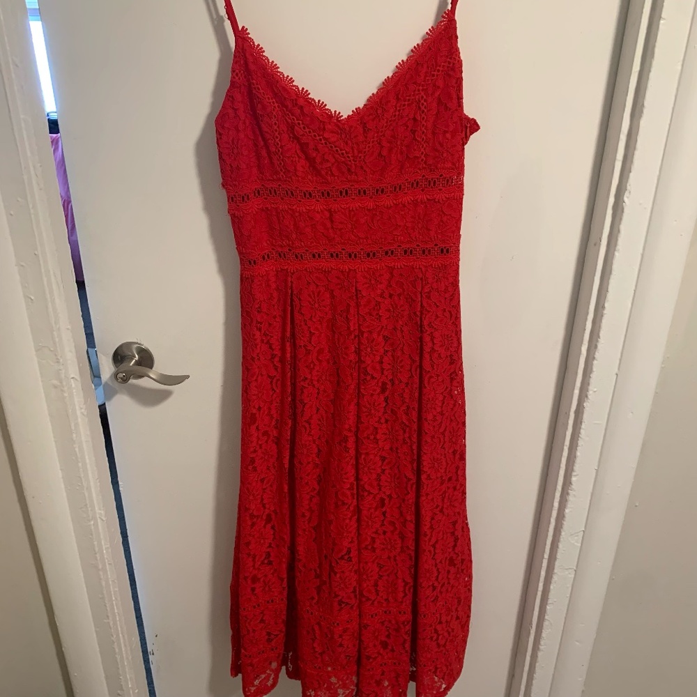 NSR Red Lace Dress